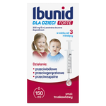 Ibunid dla dzieci Forte, smak truskawkowy, zawiesina doustna, 150 ml