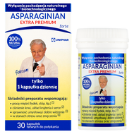 Asparaginian Extra Premium forte, 30 kapsułek