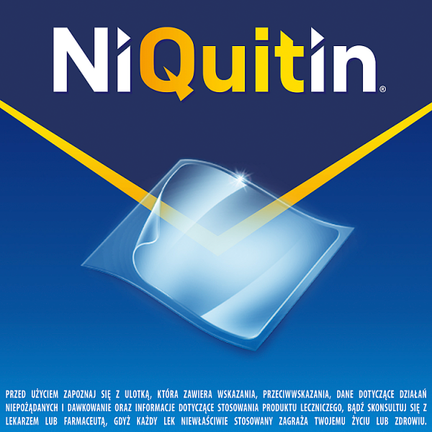 Niquitin 7 mg/24 h, 7 plastrów przezroczystych - 5909990985715