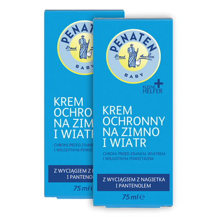JOHNSON &amp; JOHNSON Zestaw Penaten Baby, krem ochronny przed zimnem i wiatrem, 75 ml x 2