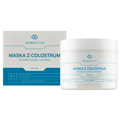 GENACTIV Genactiv, Maska do włosów z Colostrum, 250 ml