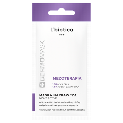 OCEANIC L'BIOTICA Dermomask Night Active Mezoterapia, 12 ml — Składniki i ocena
