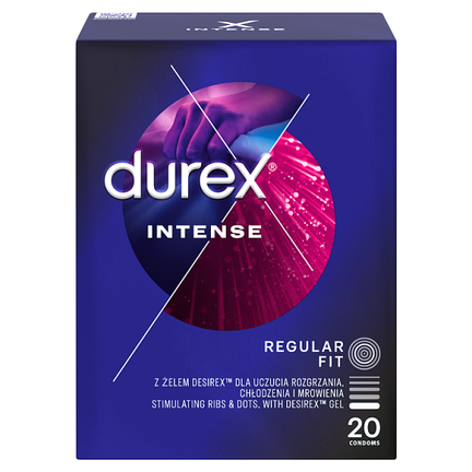 Durex Intense, prezerwatywy, 20 sztuk - zdjęcie produktu