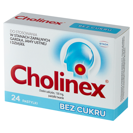 Cholinex, 24 pastylki bez cukru - 5909990712670