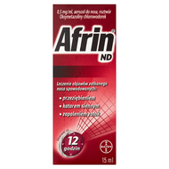 Afrin ND 0,5 mg/ml, aerozol do nosa, roztwór, 15 ml