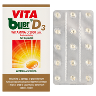 Vita Buer D3 2000 j.m., 120 kapsułek