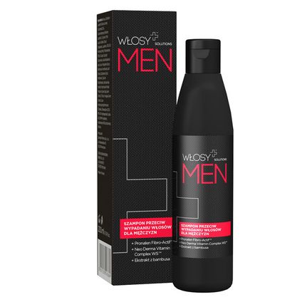 BELISO SP. Z O.O. Włosy+ Solutions Men, Szampon przeciw wypadaniu włosów, 200 ml