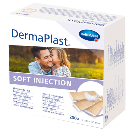 DermaPlast Soft Injection, plastry, 250 sztuk  - zdjęcie produktu