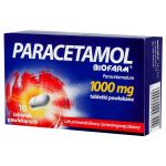 Paracetamol Biofarm 1000 mg, 10 tabletek powlekanych