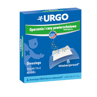 Urgo oparzenia i rany powierzchowne, opatrunki wodoodporne, 4 sztuki