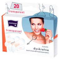 TZMO Transparent, zestaw plastrów przezroczystych, 20 sztuk