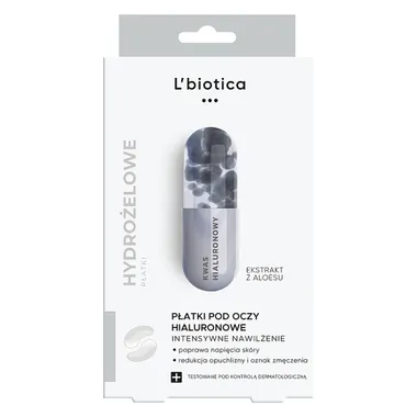 L'biotica hialuronowe płatki pod oczy, 3pary