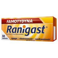 Famotydyna Ranigast 20 mg, 30 tabletek