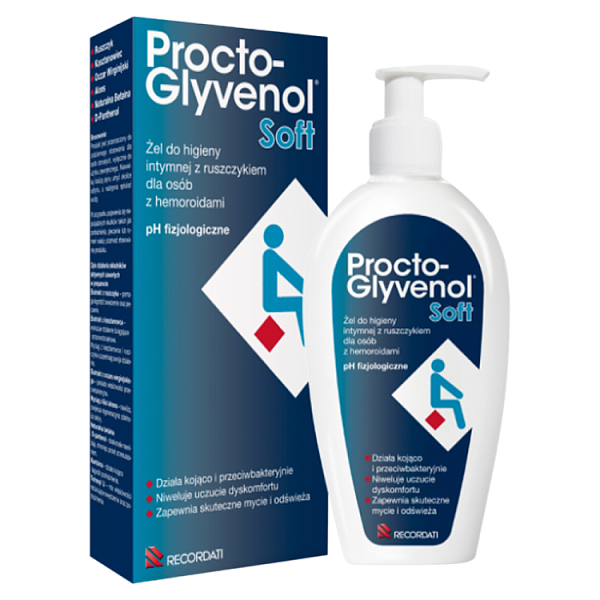 Procto-Glyvenol Soft, żel do higieny intymnej, 180 ml