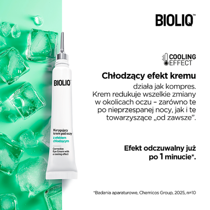 Bioliq Pro, korygujący krem pod oczy z efektem chłodzącym, 10 ml - AFLOFARM FARMACJA