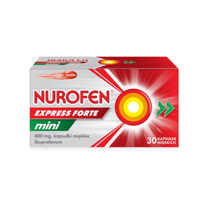 Nurofen Express Forte mini 400 mg, 30 kapsułek - zdjęcie produktu