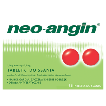 KLOSTERFRAU Neo-Angin, 36 tabletek do ssania — Składniki i ocena