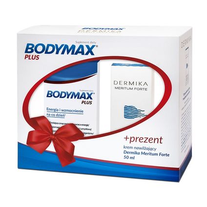 AXELLUS Zestaw promocyjny Bodymax Plus 200 tabletek + krem nawilżający  Dermika 50 ml