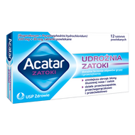 Acatar Zatoki, 200 mg + 30 mg, 12 tabletek powlekanych