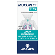Mucopect Kids 50 mg/mL, syrop, 200 ml