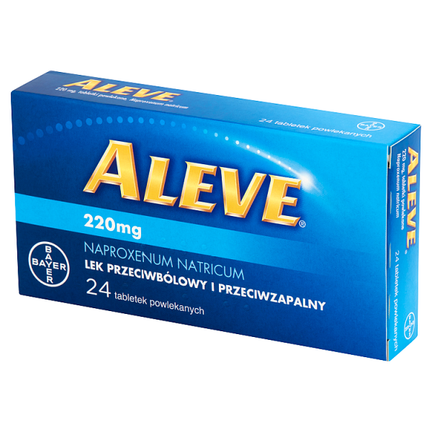 Aleve 220 mg, 24 tabletki - PRODUKT LECZNICZY NIEREFUNDOWANY OTC