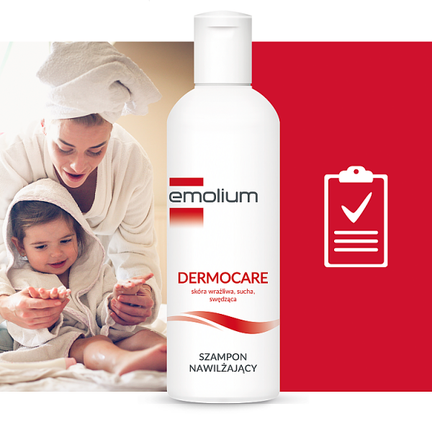 Emolium Dermocare, szampon nawilżający, 200 ml