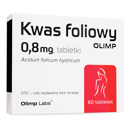 Kwas foliowy Olimp, 0,8 mg, 60 tabletek - zdjęcie produktu