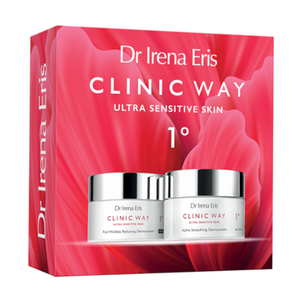 DR. IRENA ERIS S.A Zestaw 2024 Dr Irena Eris Clinic Way 1º, dermokrem wygładzający, 50 ml + dermokrem redukujący pierwsze zmarszczki, 50 ml — Składniki i ocena