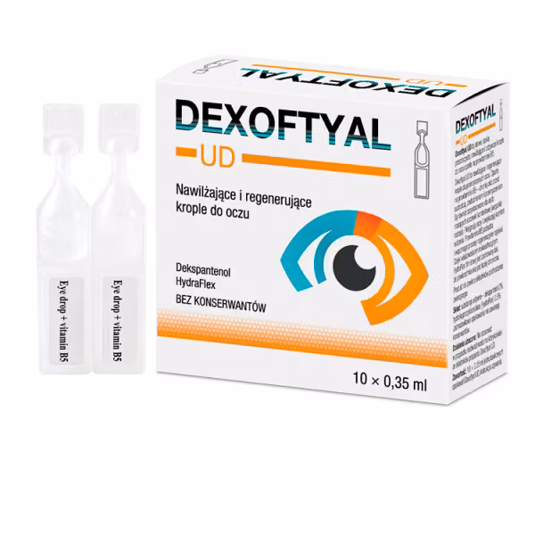 Dexoftyal UD, krople do oczu, 10 minimsów jednodawkowych x 0,35 ml