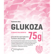 Milapharm, Glukoza malinowa, saszetka, 75 g