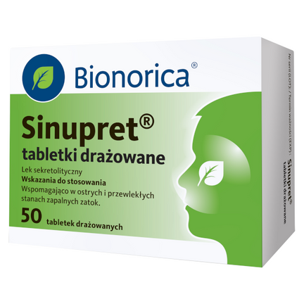 Sinupret, 50 tabletek drażowanych - zdjęcie produktu