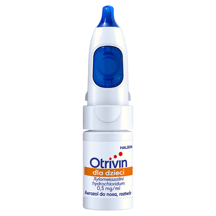 Otrivin dla dzieci 0,5 mg/ml, aerozol do nosa, 10 ml - PRODUKT LECZNICZY NIEREFUNDOWANY OTC