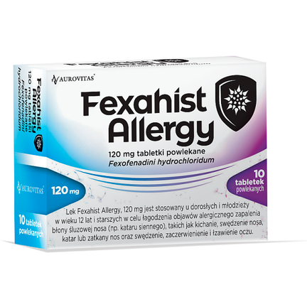 Fexahist Allergy, 120 mg, 10 tabletek powlekanych - zdjęcie produktu
