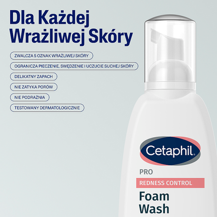 Cetaphil PRO Redness Control Pianka do mycia, 236 ml - Dorosły, Senior