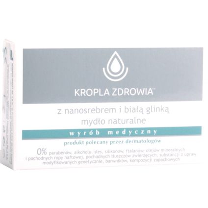 MARMED Mydło naturalne w kostce z nanosrebrem i białą glinką, 100 g