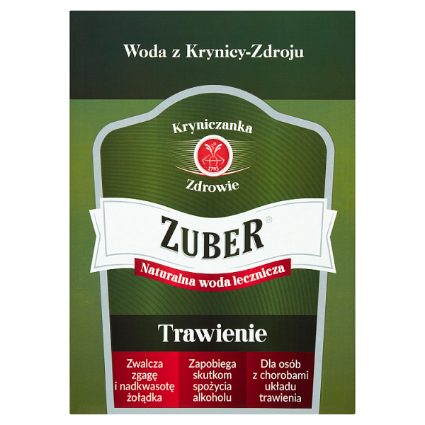 Woda lecznicza Zuber, 3 l