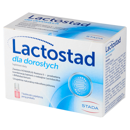 Lactostad dla dorosłych, 7 buteleczek - 4011548021392