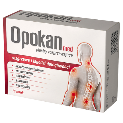 Opokan Med, plastry rozgrzewające, 10 sztuk - WYRÓB MEDYCZNY