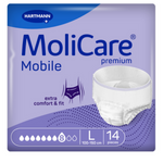 Majtki chłonne MoliCare Premium Mobile, 8/10 kropli, rozmiar L, 14 sztuk