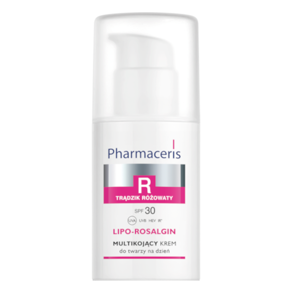 Pharmaceris R Lipo-Rosalgin, multikojący krem do twarzy dla skóry suchej, normalnej i wrażliwej SPF 30, 30 ml