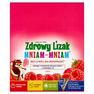 Zdrowy Lizak Mniam-Mniam, smak malinowy, 40 sztuk