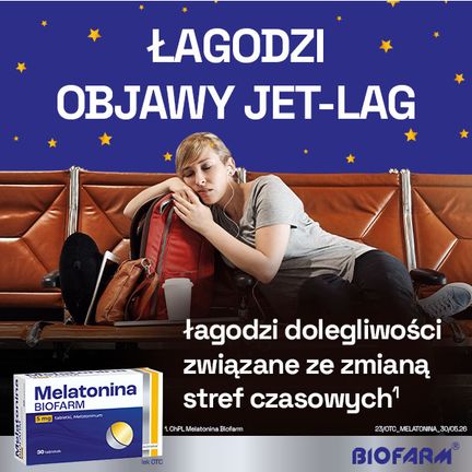 Melatonina Biofarm 5 mg, 30 tabletek  - Dorosły