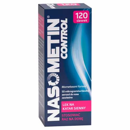 Nasometin Control 50 mcg/dawkę, aerozol do nosa, 17 g (120 dawek)  - PRODUKT LECZNICZY NIEREFUNDOWANY OTC