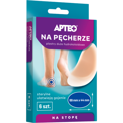 Plastry na pęcherze, hydrokoloidowe, duże, 6 sztuk - zdjęcie produktu