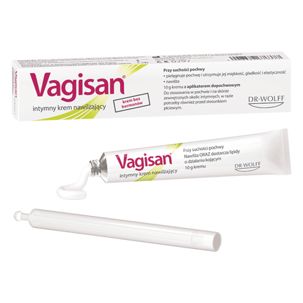 Vagisan, Intymny krem nawilżający, 10 g z aplikatorem - zdjęcie produktu