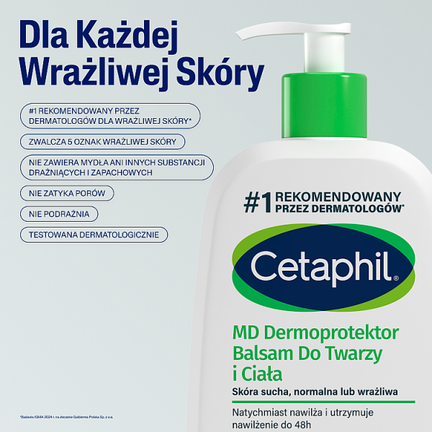 Cetaphil MD Dermoprotektor, balsam do twarzy i ciała, 473 ml - BALSAM
