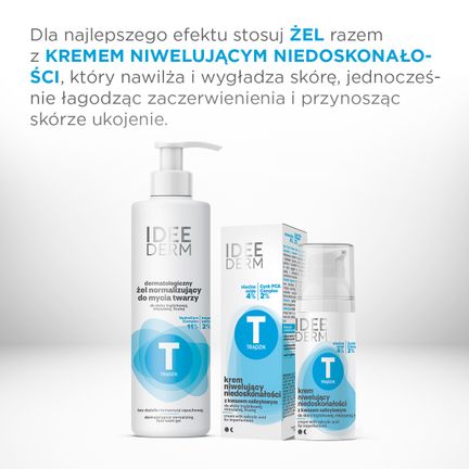 Idee Derm, żel do mycia twarzy normalizujący, 220 ml - IDEEPHARM