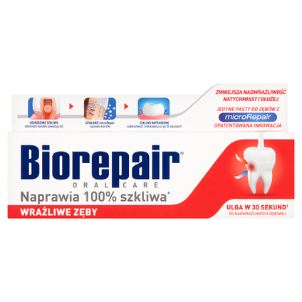 COSWELL Pasta Biorepair Wrażliwe Zęby, 75 ml