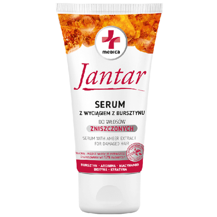 IDEEPHARM Jantar MEDICA Serum z wyciągiem z bursztynu do włosów zniszczonych, 30 ml — Składniki i ocena