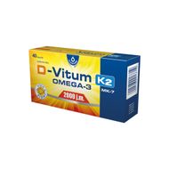 D-Vitum 2000 j.m. K2 MK-7 Omega-3, 40 sztuk